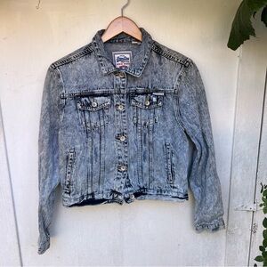 Super Dry Cropped Jean Jacket Size 10